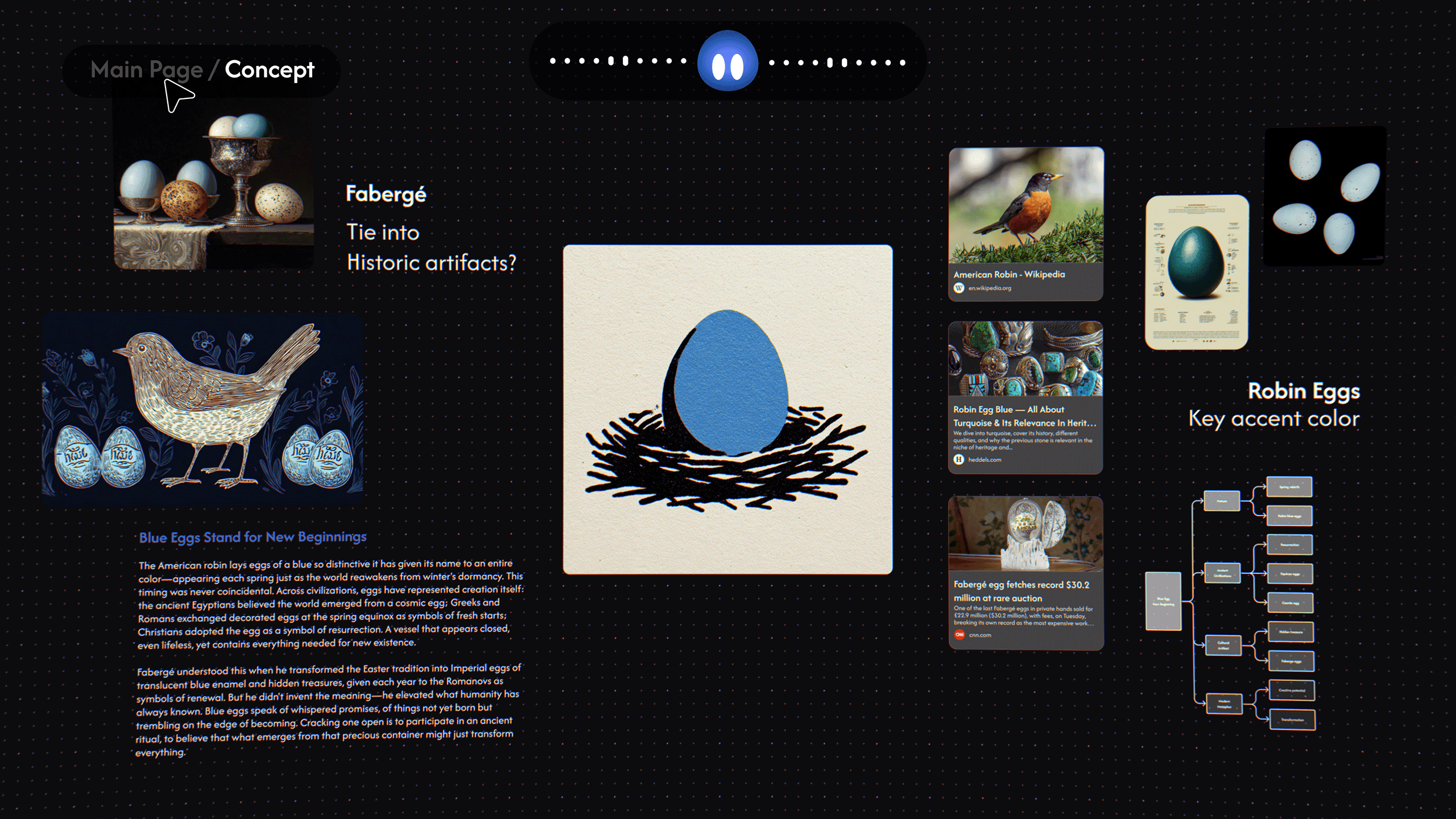 Bluegg — agentic canvas for creative vision