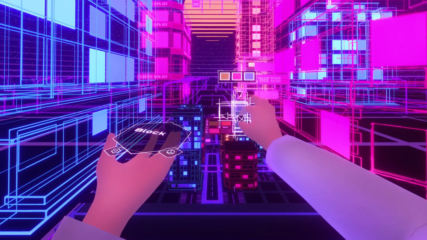 Neon City — mixed reality city builder